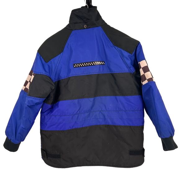 Joe Rocket Little Rocket Blue & Black Motorcycle Racing Jacket Size 12 - Picture 8 of 11